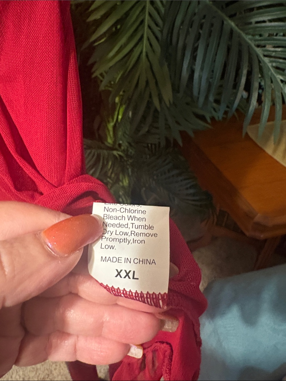 Red Ruffled Nightie - Picture 3 of 3